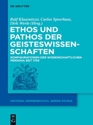 cover image of Ethos und Pathos der Geisteswissenschaften